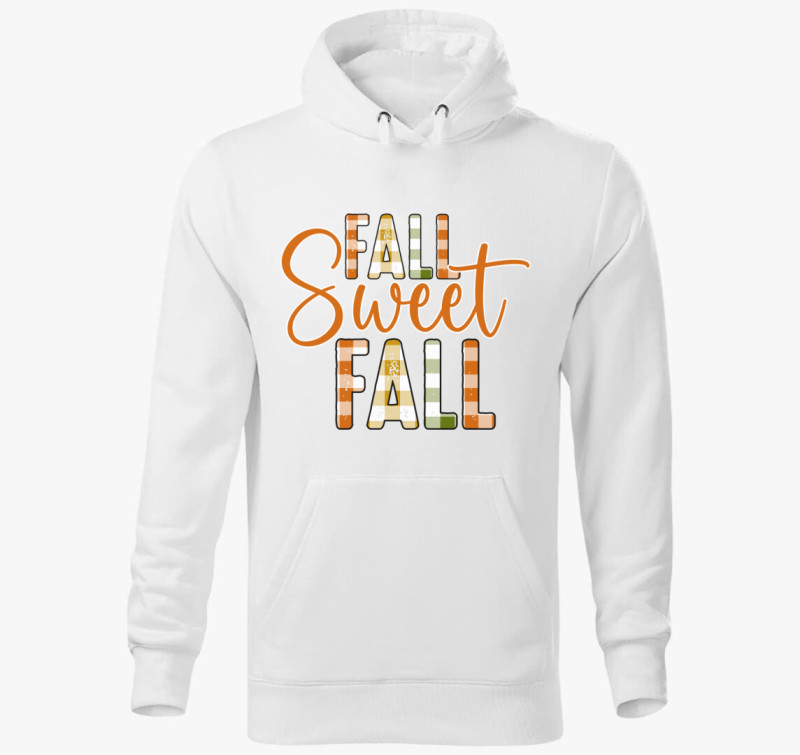 Fall Sweet Fall kapucnis pulóver — Fehér