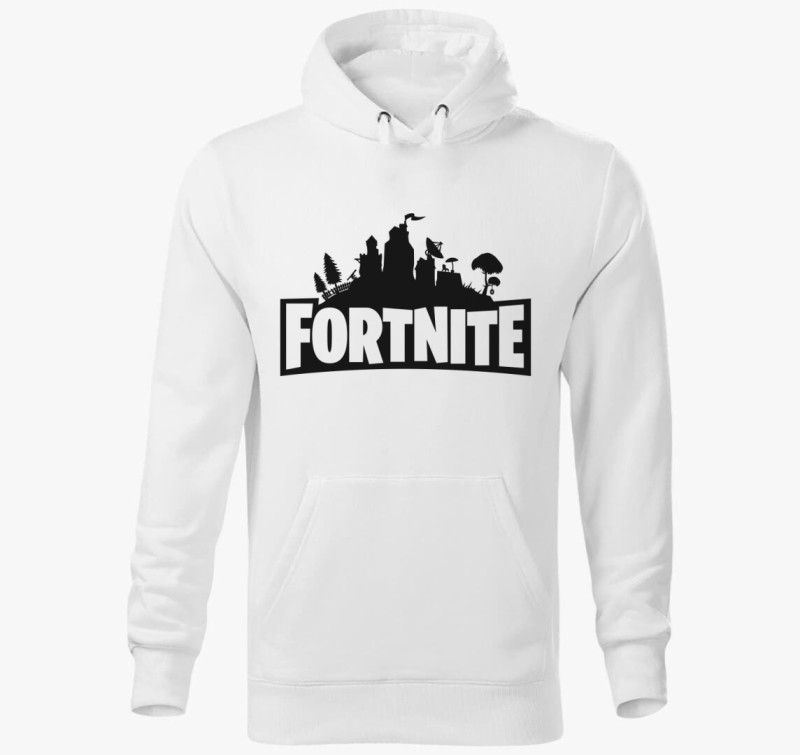 Fortnite kapucnis pulóver — Fehér