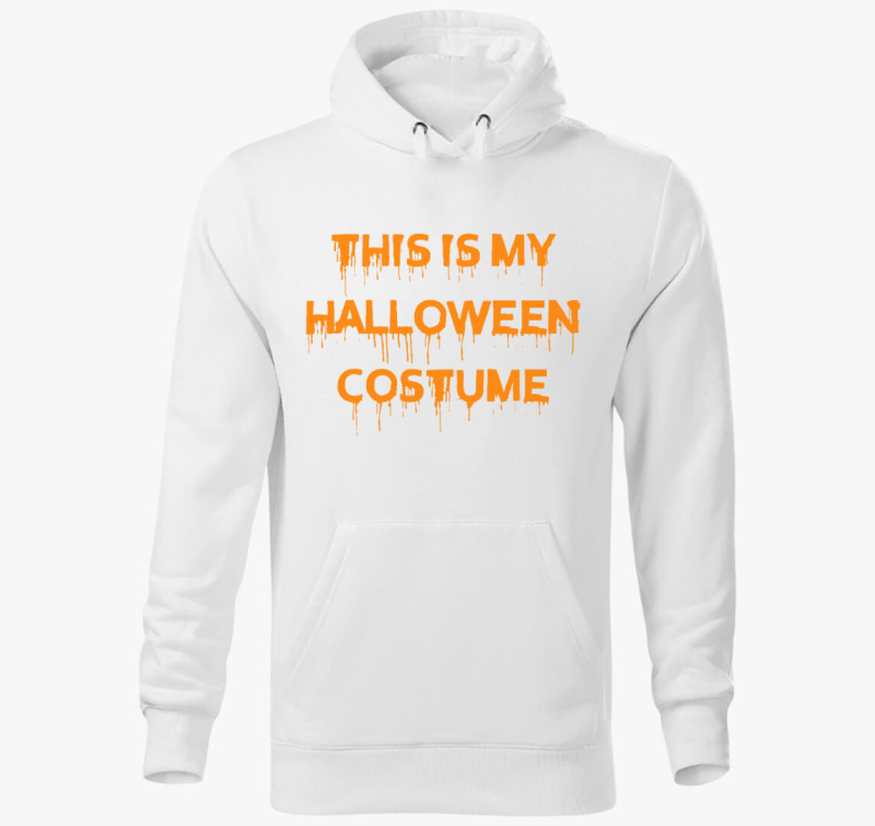 Halloween costume2 kapucnis pulóver — Fehér