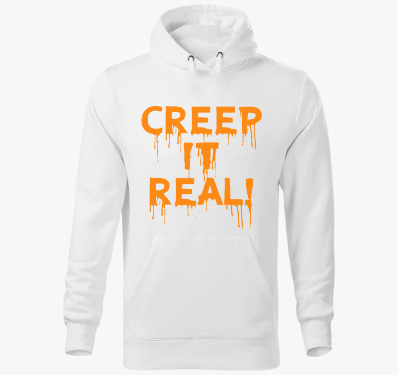 Creepitreal kapucnis pulóver — Fehér