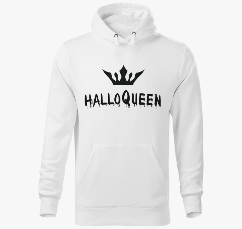 Halloqueen kapucnis pulóver — Fehér