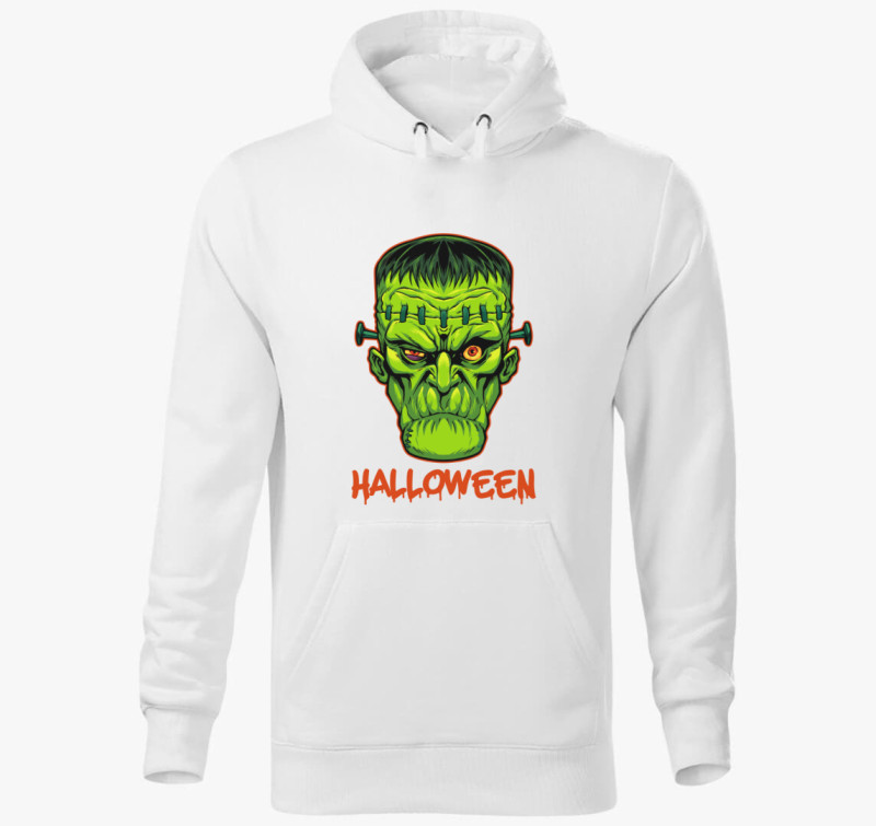 Frankenstein, a szörny kapucnis pulóver — Fehér