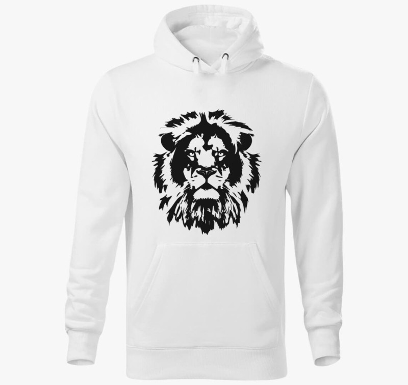 Lion kapucnis pulóver — Fehér