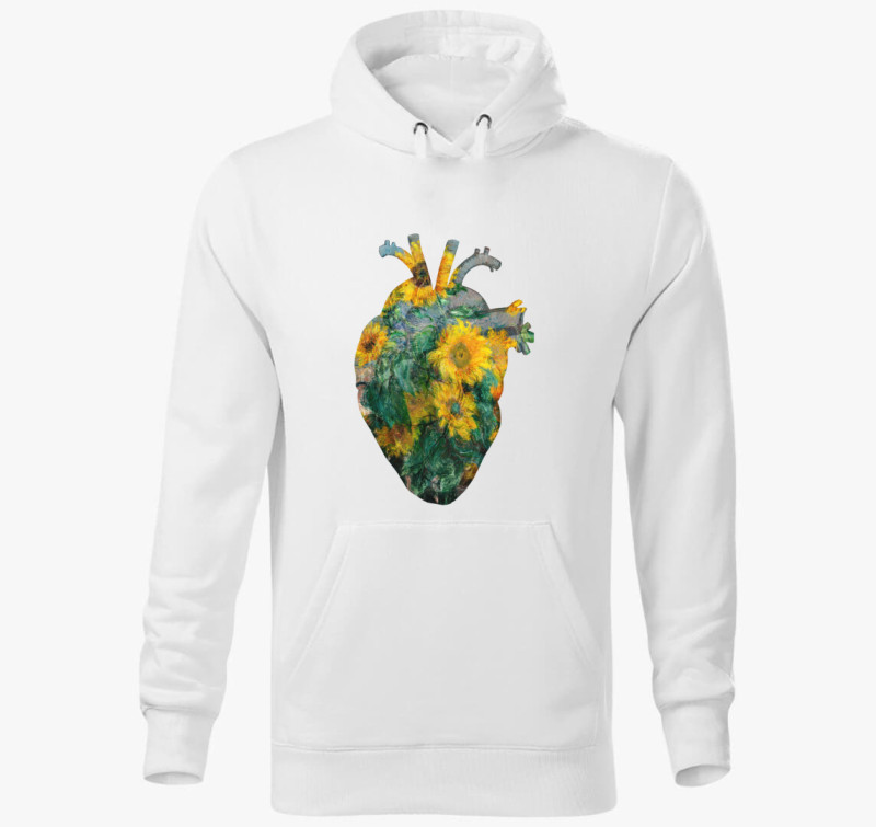 Monet anatomy heart kapucnis pulóver — Fehér