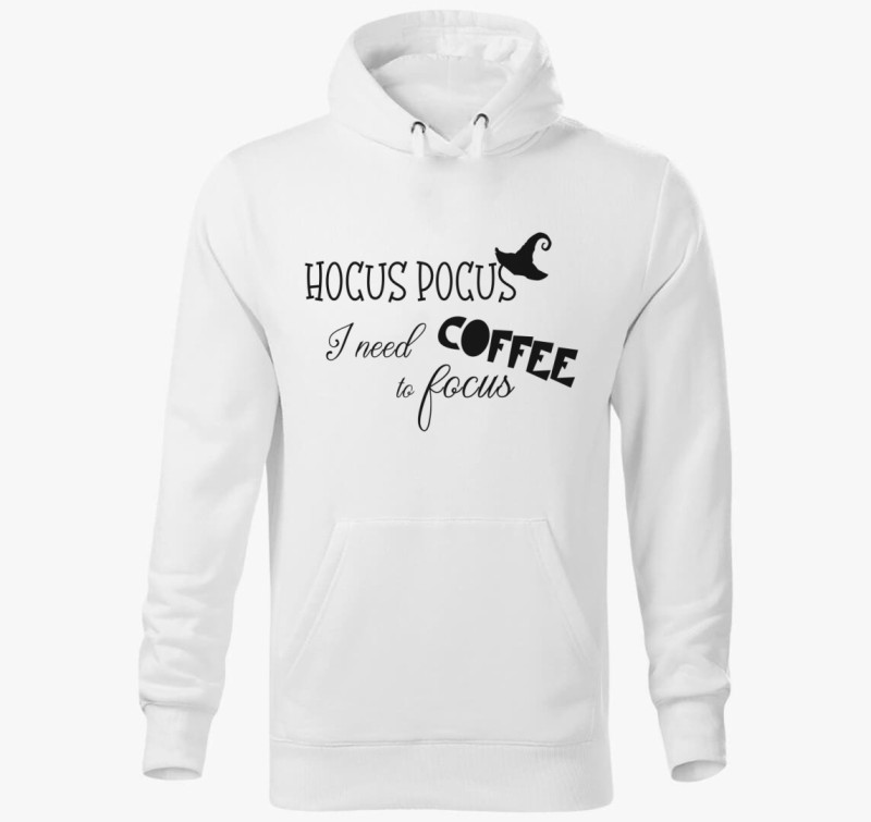 Hocus pocus kv kapucnis pulóver — Fehér