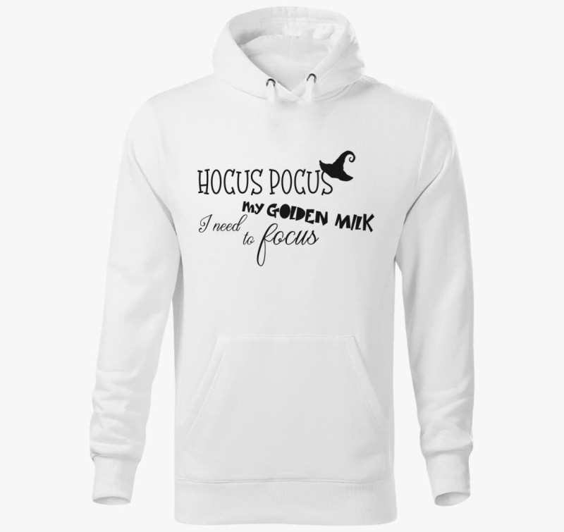 Hocus pocus golden milk kapucnis pulóver — Fehér