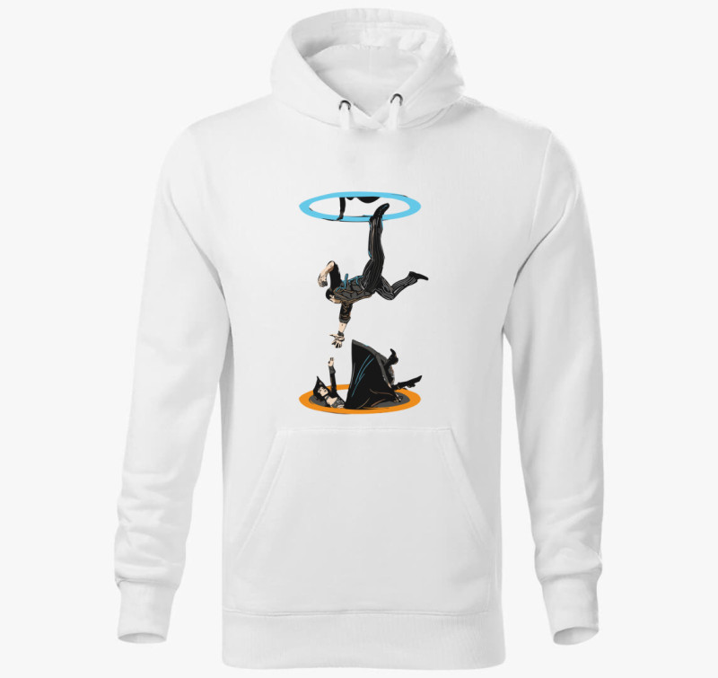 Portal 2 portals kapucnis pulóver — Fehér
