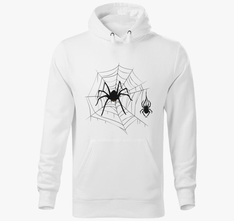 Spider Halloween kapucnis pulóver — Fehér