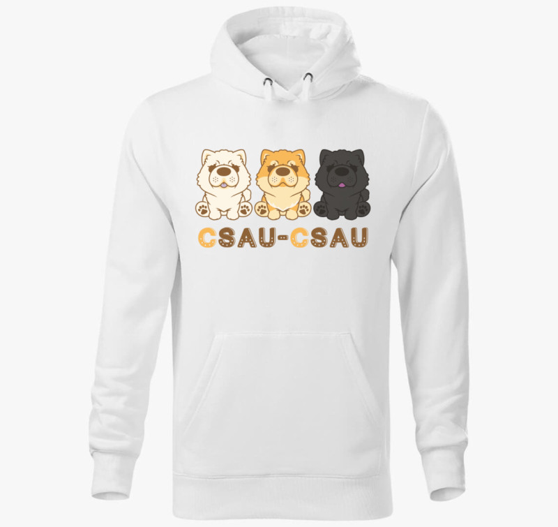 3 csaucsau kapucnis pulóver — Fehér