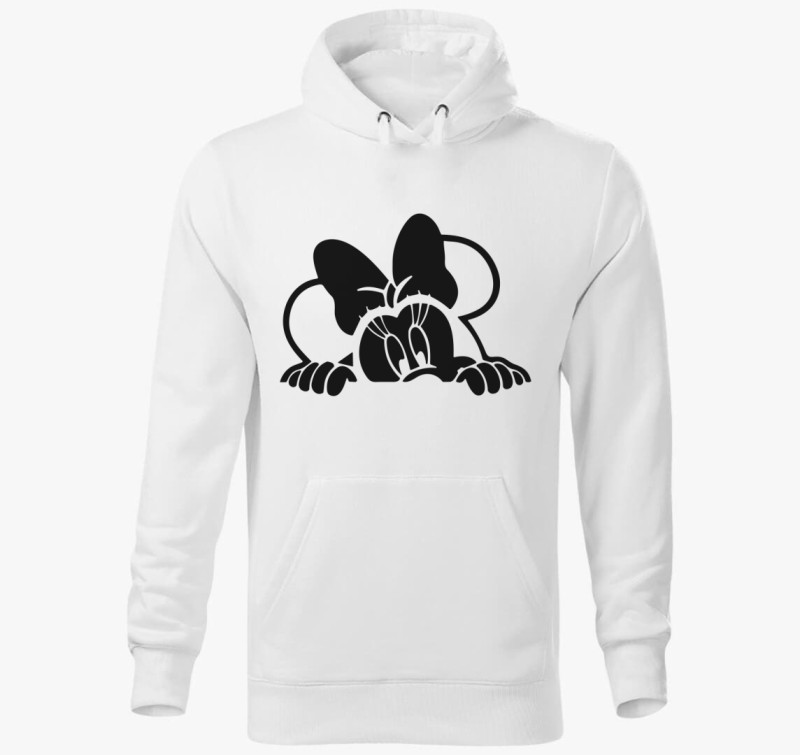 Minnie kapucnis pulóver — Fehér