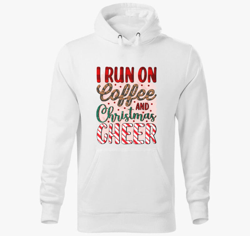 Xmas coffee kapucnis pulóver — Fehér