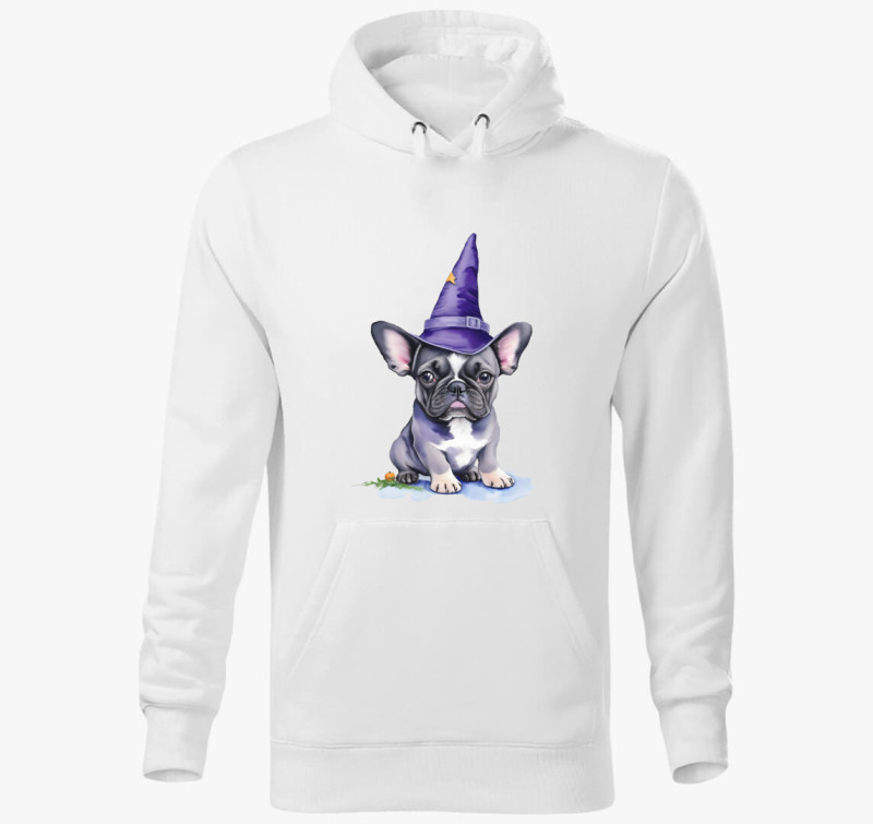 Halloween francia kapucnis pulóver — Fehér