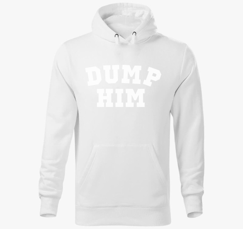 Dump him kapucnis pulóver — Fehér