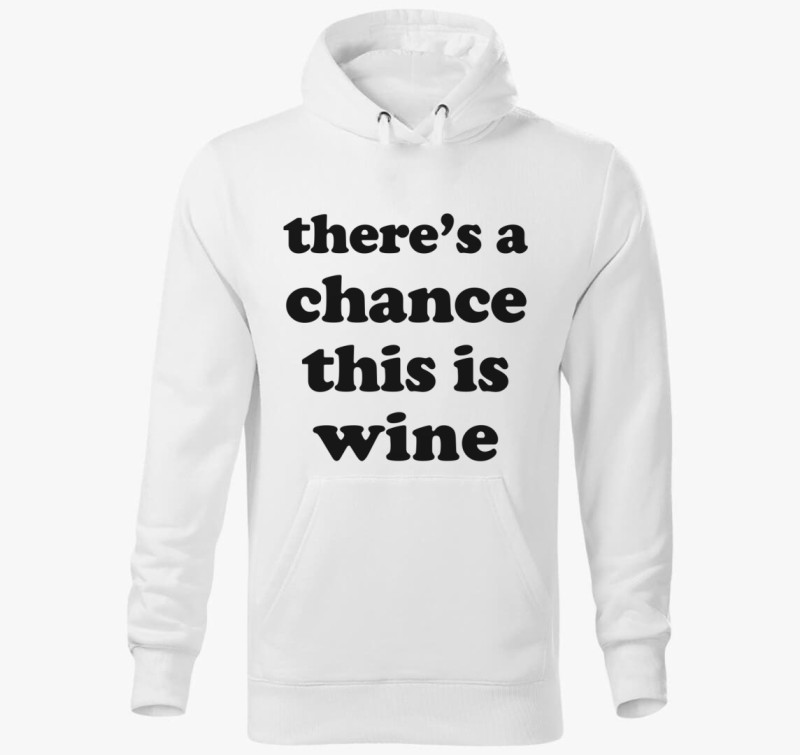 Wine chance kapucnis pulóver — Fehér