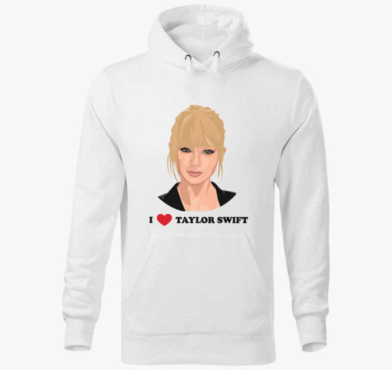 Love Taylor kapucnis pulóver — Fehér
