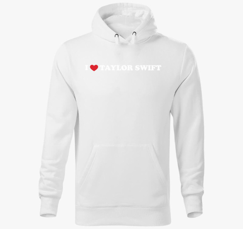 Love TS white kapucnis pulóver — Fehér