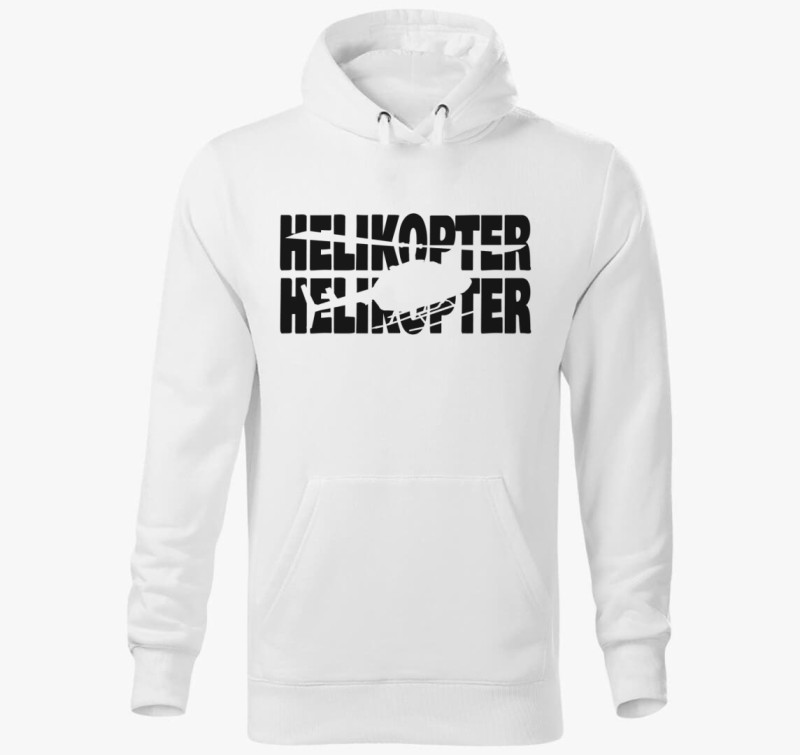 Helikopter Helikopter kapucnis pulóver — Fehér