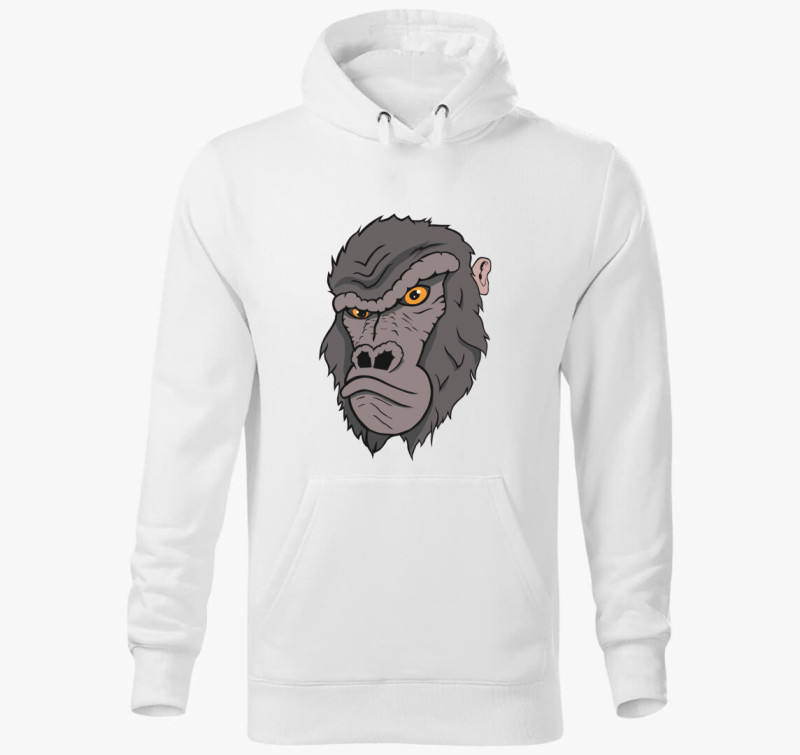 Bruti a gorilla kapucnis pulóver — Fehér