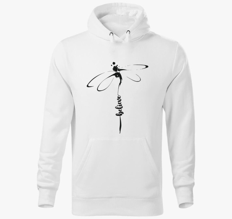 Dragonfly believe kapucnis pulóver — Fehér