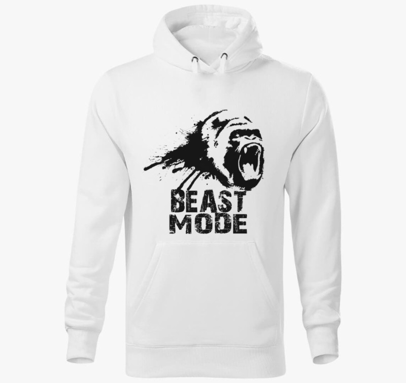 Beast Mode kapucnis pulóver — Fehér