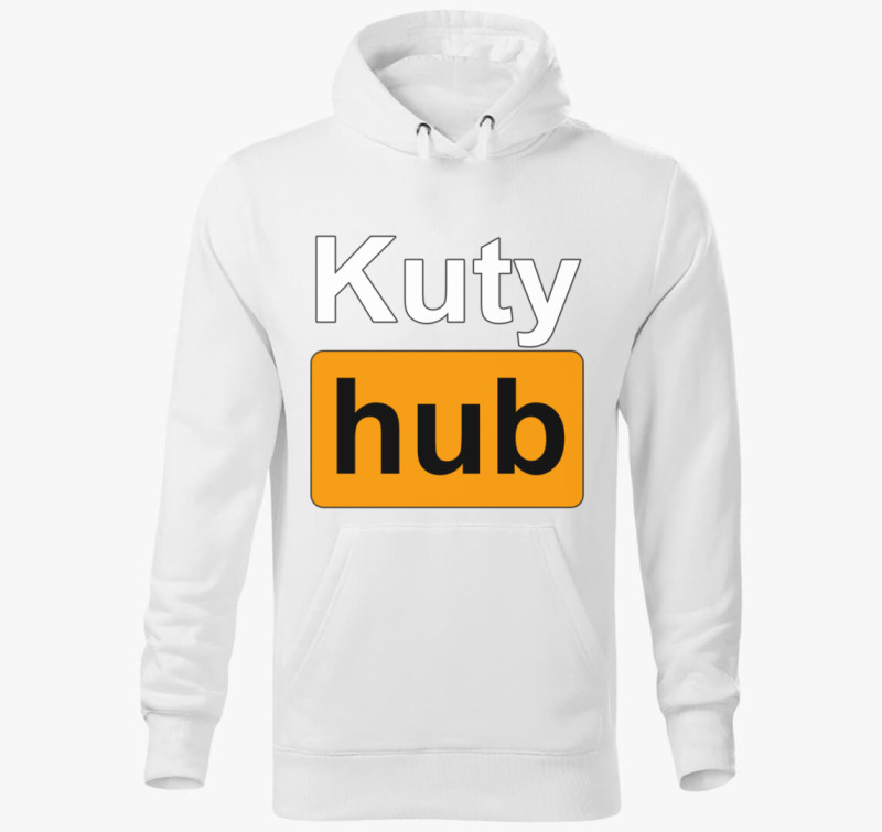 Kuty Hub kapucnis pulóver — Fehér