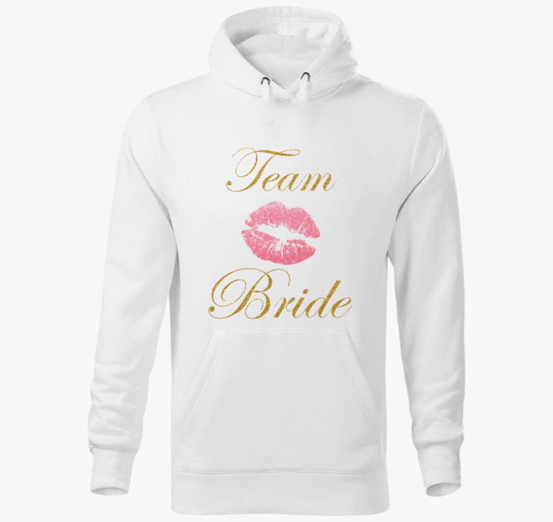 Team Bride 2 kapucnis pulóver — Fehér