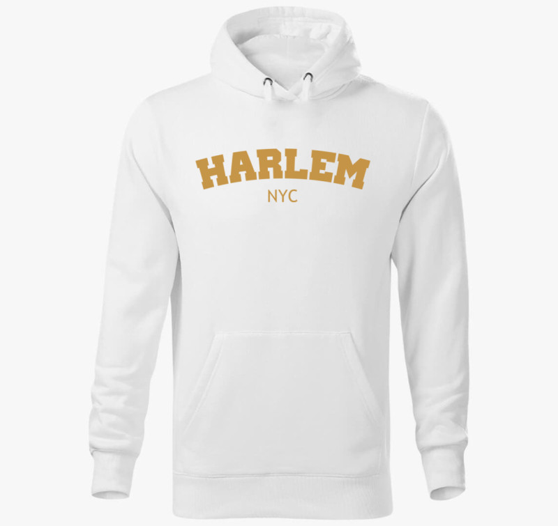 Harlem kapucnis pulóver — Fehér