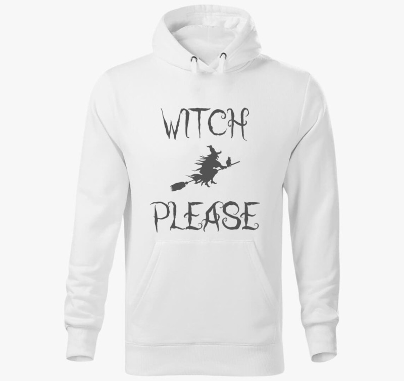 Witch Please kapucnis pulóver — Fehér
