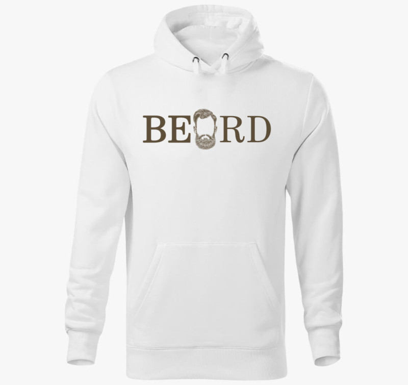 BEARD Brand kapucnis pulóver  — Fehér
