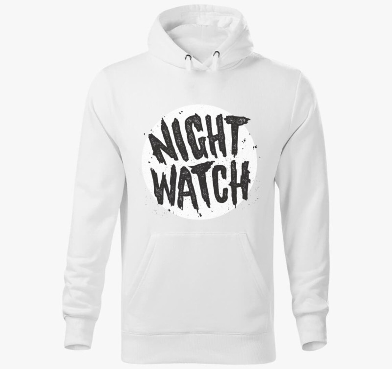 Night Watch kapucnis pulóver — Fehér
