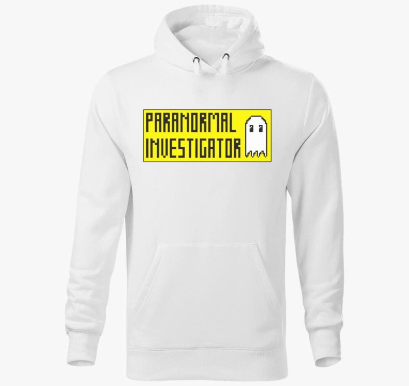 Paranormal Investigator kapucnis pulóver — Fehér