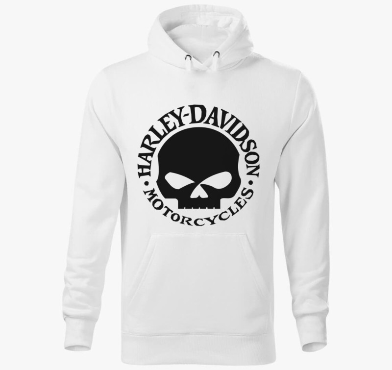 Harley Davidson kapucnis pulóver — Fehér