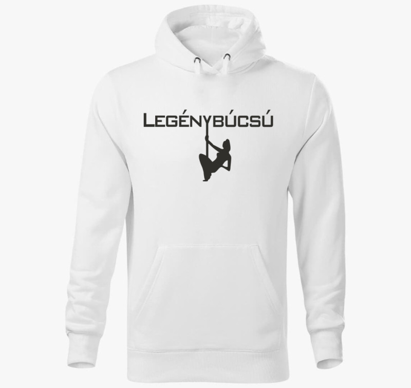 Legénybúcsú party kapucnis pulóver — Fehér