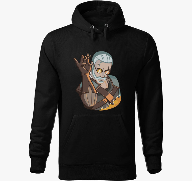 Witcher cook kapucnis pulóver — Fekete