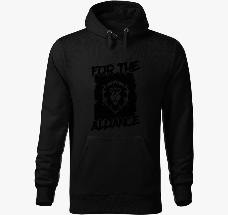 For the Alliance kapucnis pulóver — Fekete
