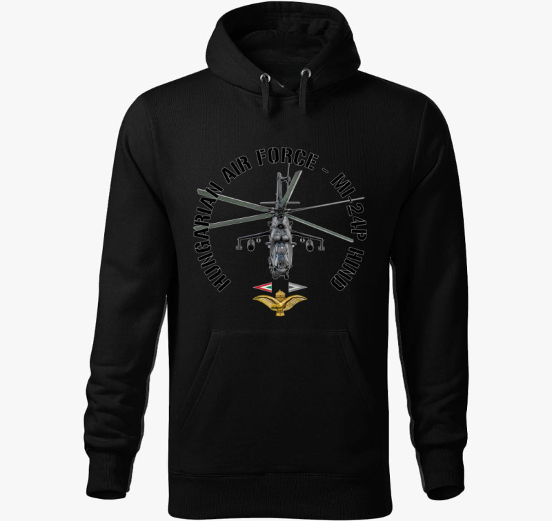 Mi-24P ring kapucnis pulóver — Fekete