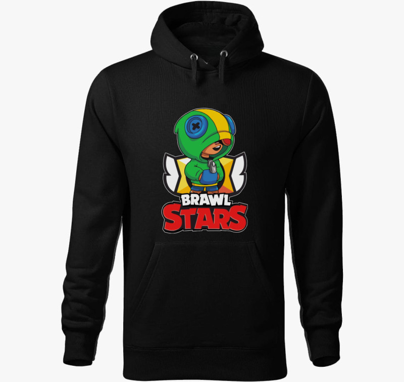 Brawl Stars - Leon kapucnis pulóver — Fekete