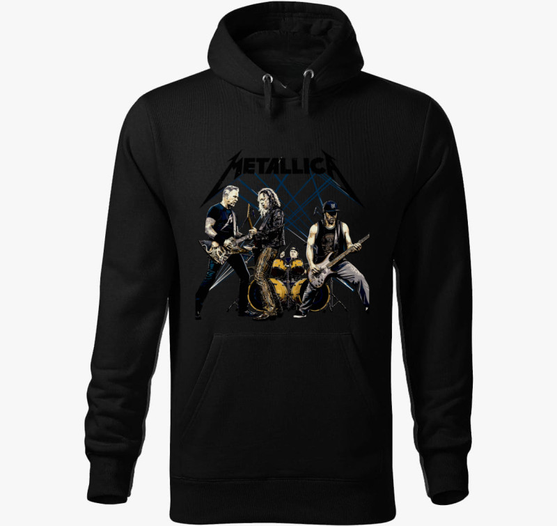 Metallica Band Art kapucnis pulóver — Fekete