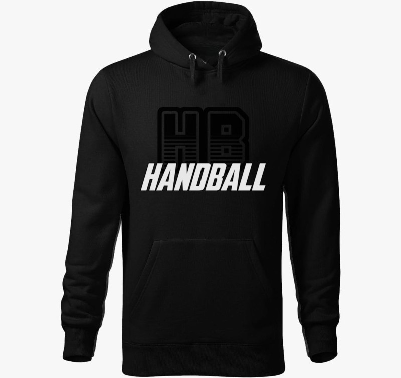 HB handball kapucnis pulóver — Fekete