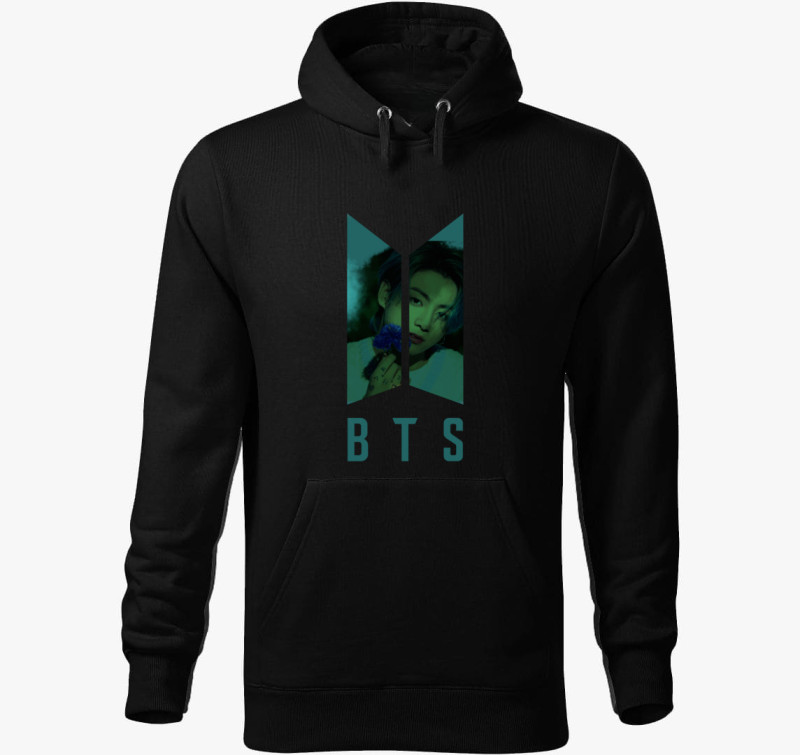 Bts-Jungkook kapucnis pulóver — Fekete