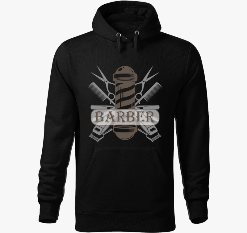 Barbereknek kapucnis pulóver — Fekete