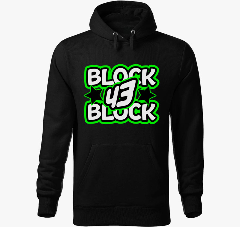 Ken Block star kapucnis pulóver — Fekete