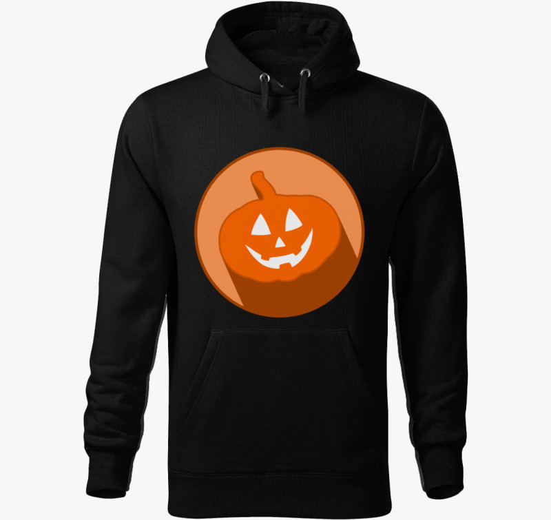 Ikon halloweenes kapucnis pulóver — Fekete