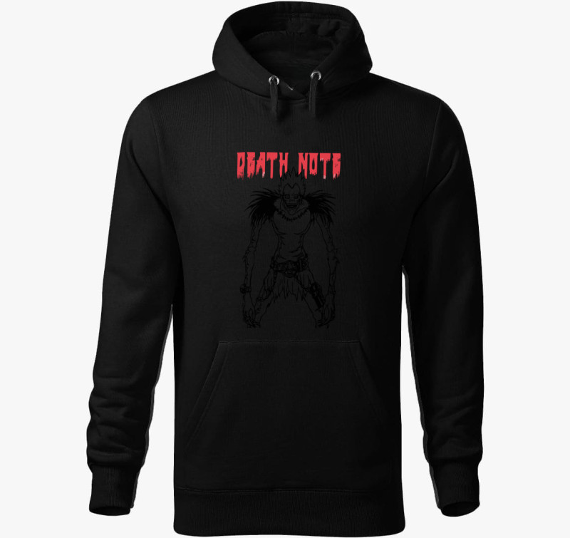 Deathnote art kapucnis pulóver — Fekete