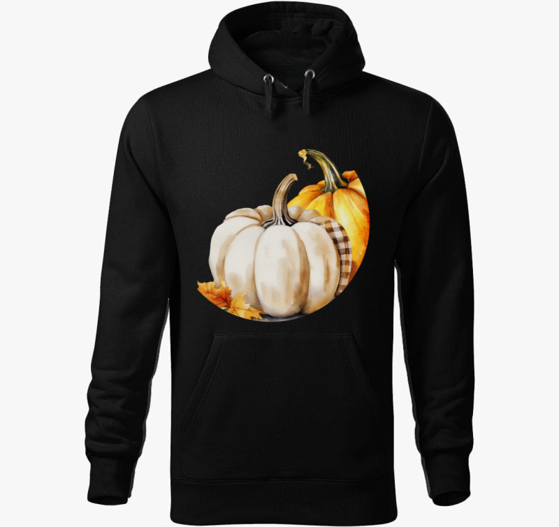 2 pumpkin kapucnis pulóver — Fekete