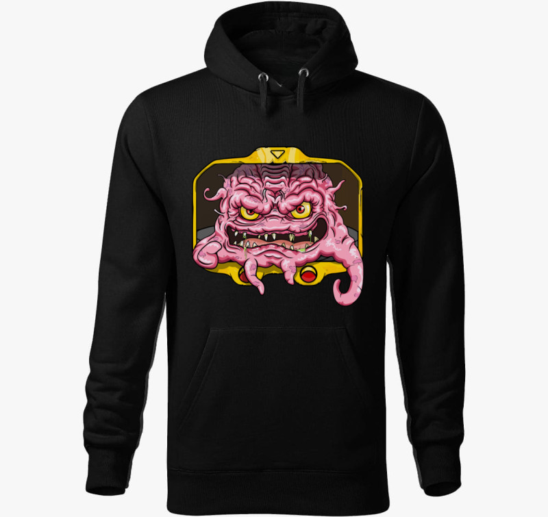 Krang kapucnis pulóver — Fekete