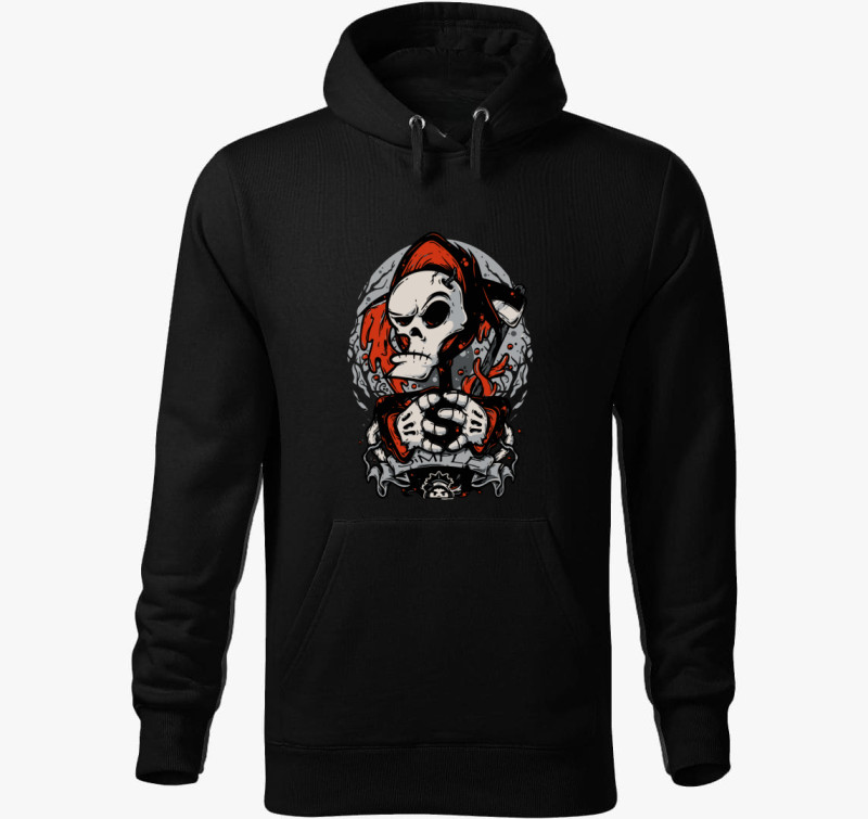 Billy és Mandy kalandjai a Kaszással kapucnis pulóver — Fekete