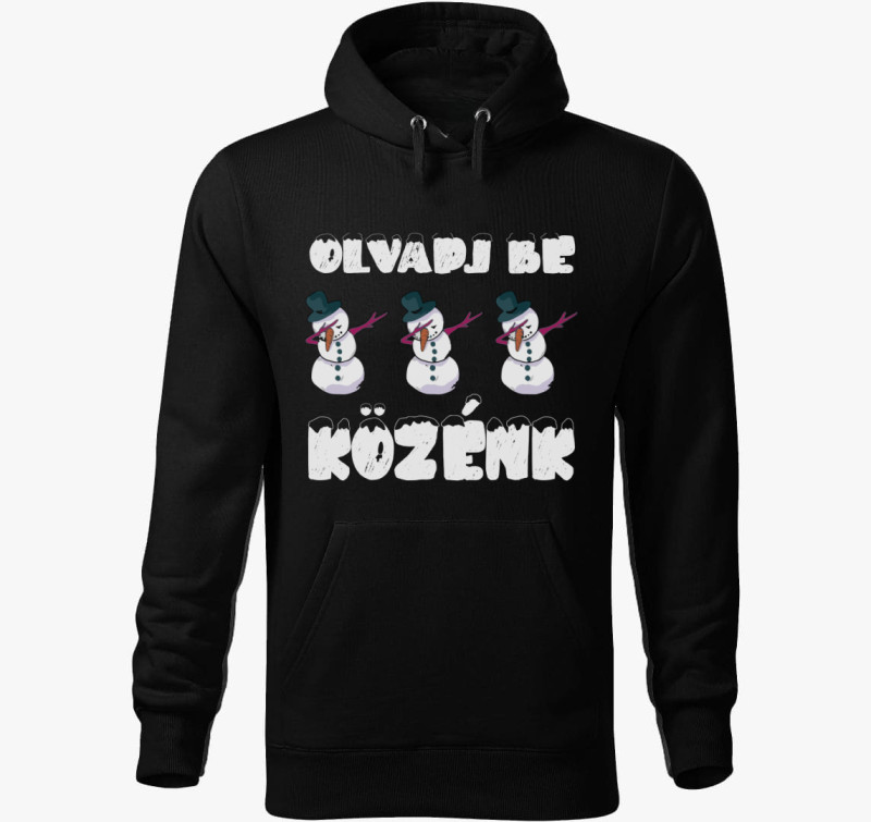 Olvadj be közénk kapucnis pulóver — Fekete