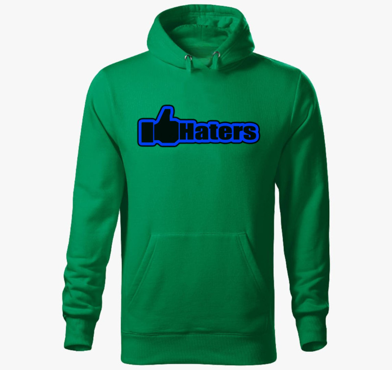 Like Haters kapucnis pulóver — Fűzöld