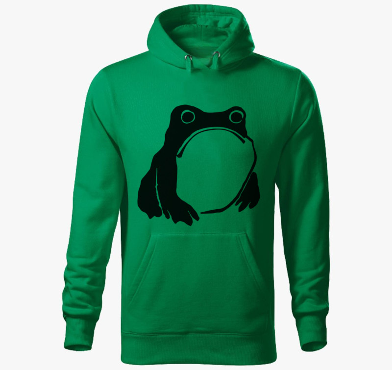 Sad frog kapucnis pulóver — Fűzöld
